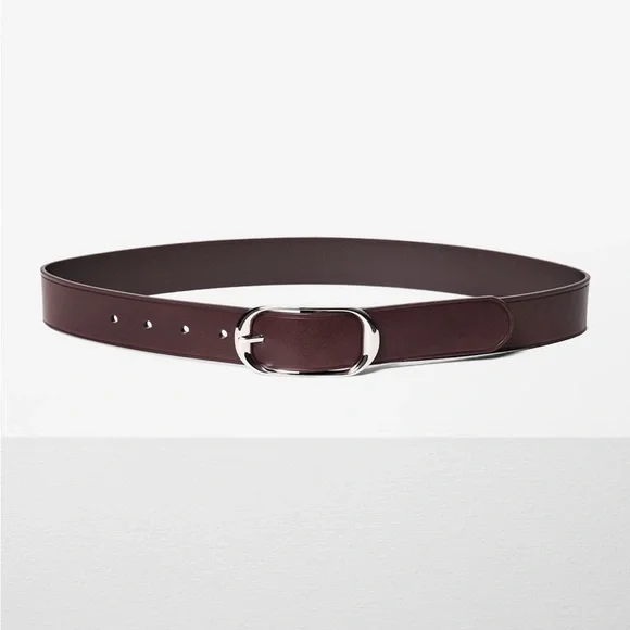 Aritzia Halo Dark Brown Silver Belt sz. XS Sold Out - Picture 4 of 8